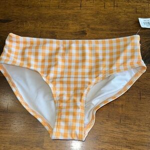 Old Navy Kids Swim Bikini Bottom - Orange Gingham